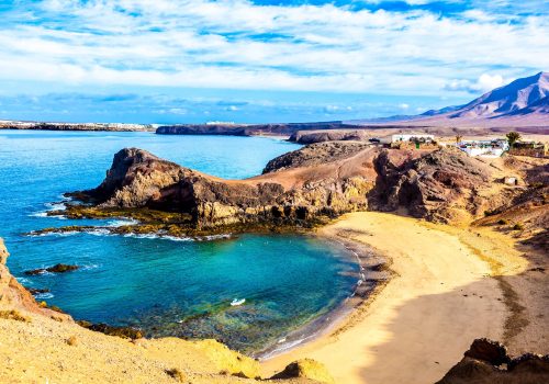 Playa de Papagayo (Parrot's beach) on Lanzarote, Canary islands, Spain